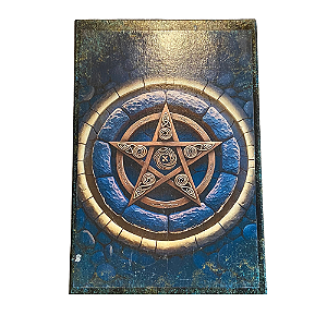 Caixa de Tarô e Espelhos - Pentagrama Azul