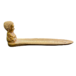 Incensário Dourado Mini Buda