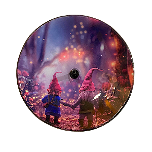 Incensário Redondo - Dois Gnomos