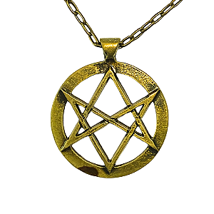 Hexagrama Unicursal - Colar