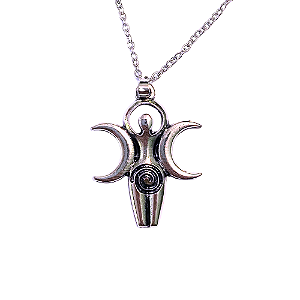 Colar Talismã Deusa Lua Tríplice