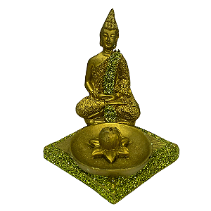 Incensário Flor de Lótus e Buda