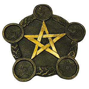 Incensário e Castiçal de Pentagrama