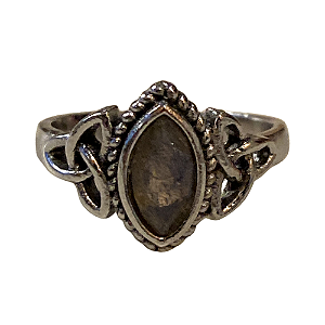 Anel Labradorita Triqueta