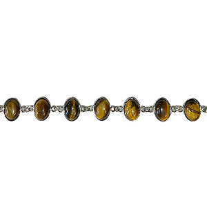 Pulseira de Cristal e Aço Inox