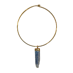 Colar em Aro - Cianita Azul