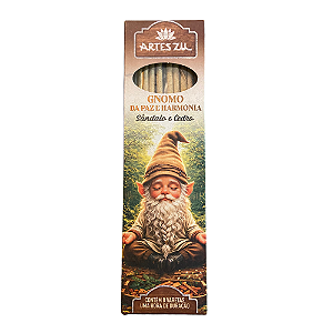 Incenso Linha Gnomos - Gnomo da Paz e Harmonia, Sândalo e Cedro