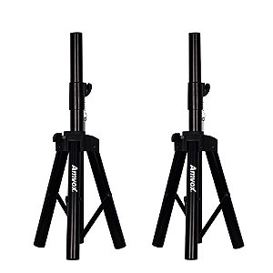 Kit 2 Suporte Pedestal Tripé Para Caixa de Som, Altura Ajustável Amvox