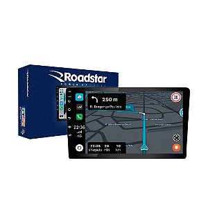 Multimídia Roadstar Tela 9, Android 2GB, Ram 32gb, Usb C, Bluetooth, Rádio Fm, Wifi, Gps, Câmera de Ré e Comando de Volante