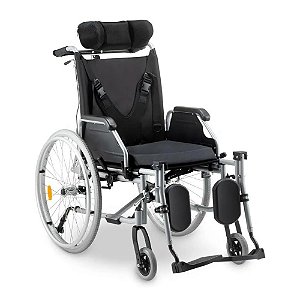 Cadeira de Rodas Tetra Reclinável Com Encosto e Cinto até 130 Kg D700 Tamanho 48 Dellamed