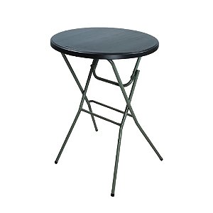 Mesa Dobrável Robust Bistrô 1,10m x 80cm Pernas de Aço, Tampo em Polietileno, Leve, Resistente e Compacta para Eventos, Feiras e Uso ao Ar Livre
