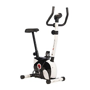 Bicicleta Ergométrica Vertical Kikos KV3.1i Magnética 8 Níveis de Tensão Display LCD Branca