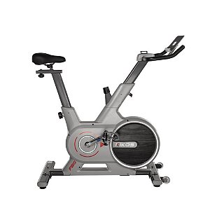 Bicicleta Ergométrica Kikos Game Fbg Com Bluetooth, Painel Led, Ajustes Ergonômicos, Roda Inércia 6kg e Suporta Até 120kg Cinza