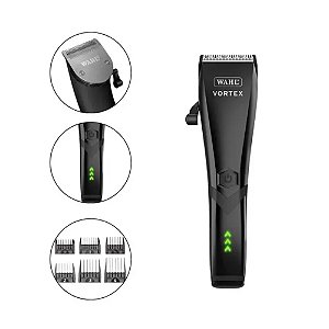 Máquina de Cortar Cabelo Profissional Sem Fio Vortex Cordless Íons de Lítio Bivolt Wahl