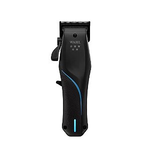 Máquina de Cortar Cabelo Profissional Sem Fio Wahl Vapor Cordless Íons de Lítio Bivolt Preto