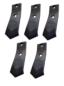 kit 5 Unidades Enxada Bico Unha Subsolador Giro 2 Furos - 0364