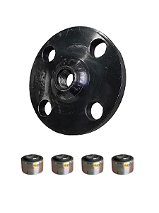 Kit Flange + 4 Buchas Bomba Hidráulica Retro Massey 881156