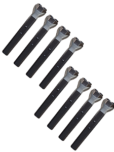 Kit 8 Mangotes E 8 Condutores De Adubo Para Plantadeiras