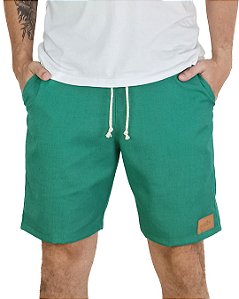 Bermuda de Linho Premium Verde