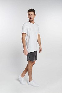 Camiseta Mosh in Básica Branca