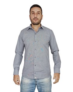 Camisa Social Mini Xadrez