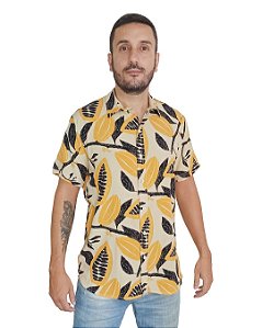 Camisa de Viscose Estampada Laguna