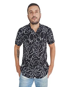 Camisa de Viscose Estampada Itapirubá