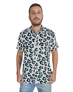 Camisa de Viscose Estampada Gamboa