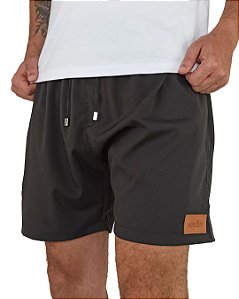 Short Liso com Elastano Premium Preto