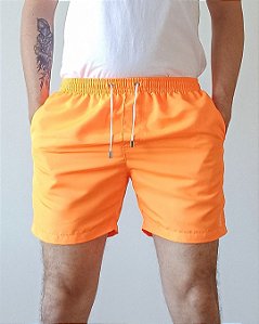 Short Clássico Liso Laranja