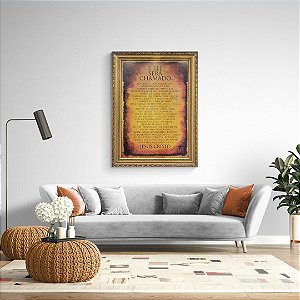 Quadro Decorativo com Moldura E Ele Será Chamado Sem Vidro