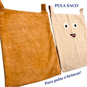 Kit para Brincar para pais e educadores que amam brincar (2 pula sacos, 1 elástico e 1 frescobol)