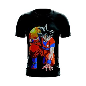 Camiseta Camisa Goku Instinto Superior Completo Dragon Ball