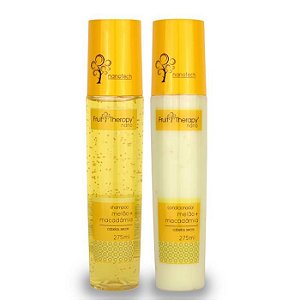 Kit Shampoo + Condicionador Melão e Macadâmia Fruit Therapy Nano 2x275ml Cabelo Seco ou Ressecado