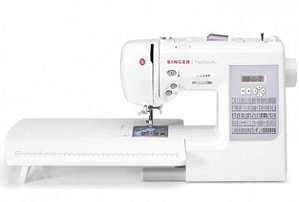 MAQUINA DE COSTURA SINGER 7285 Q PATCHWORK 220V 91 PONTOS C/ MESA EXTENSORA