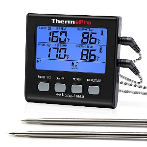 Termômetro Profissional Thermopro TP17 com 2 sondas
