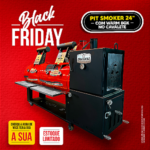 Pit Smoker 24 no Cavalete
