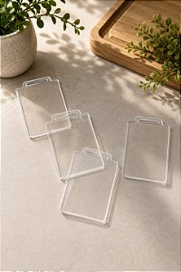 MEDALHA EM ACRILICO - 7CM - RETANGULAR
