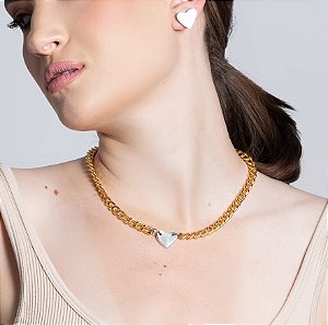 COLAR AMORZINHO DOURADO