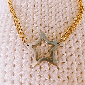 Colar Star Dourado