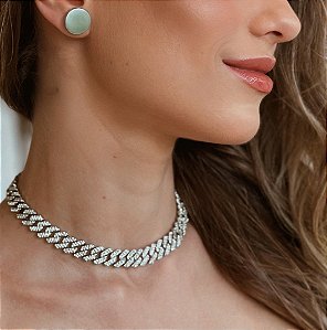COLAR DIAMOND SILVER