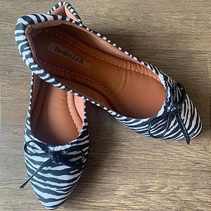 Sapatilha Zebra Bico médio
