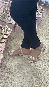 Sandália/ Tamanco 2x1 Salto Quadrado 4 cm