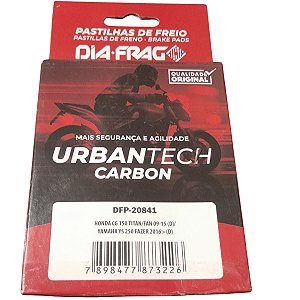 Pastilha de Freio Diafrag Cg 150 Titan 2009 Fazer 250 2016 Cg 160 2025 C/ Abs