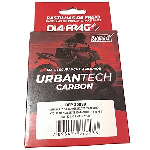 Pastilha De Freio Diafrag Lander Fazer Tenere 250 Crosser 150 R15 Fz15