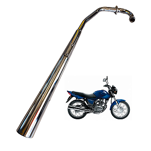 Escapamento cromado Cg 150 Titan Ks 2004 a 2008