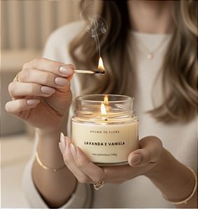 Vela Lavanda e Vanilla