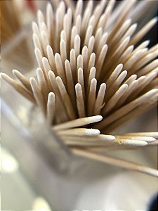 Palito com Algodão Pequeno - 100 unidades