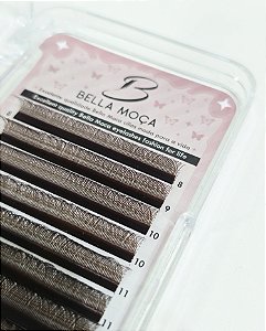 Cílios Bella Moça Y 0.07D Mix (8mm ao 14mm) Marrom