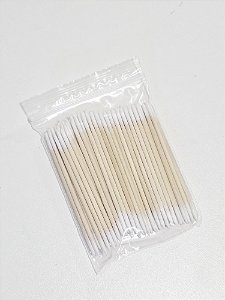 Palito com Algodão Duas Pontas  - 100 unidades